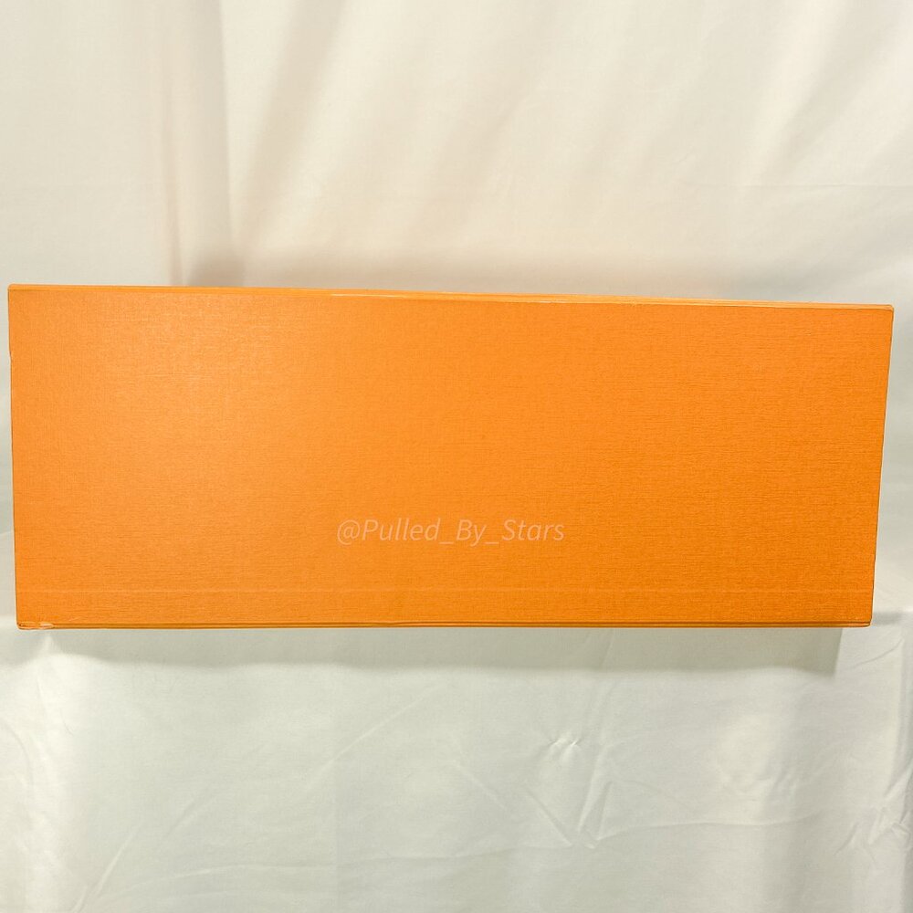 LOUIS VUITTON Large Orange Foldover Magnetic Gift Box w/ Handle (17" x 23" x 9") - Picture 9 of 16